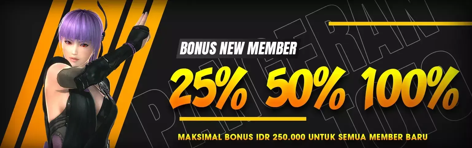 BONUS MEMBER BARU HINGGA 100